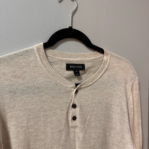 Men’s Cream RW&CO Sweater - Picture 2 of 4